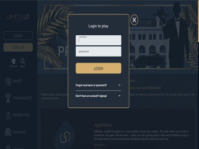 Limitless Casino Login