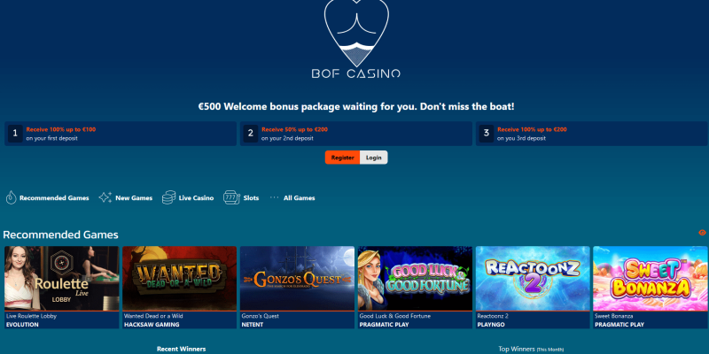 BOF Casino Login