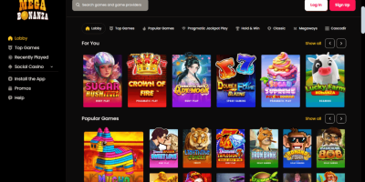 Mega Bonanza Casino Login